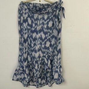 NWOT JACHS Girlfriend New York Ruffle Wrap skirt with tie- size Small